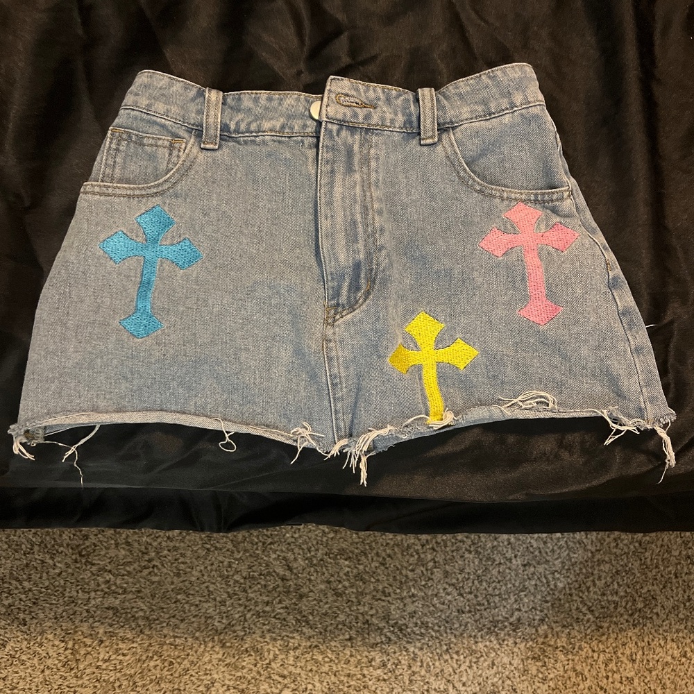Cross Jean Mini Skort